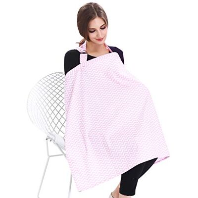SONARIN Rayure Couvertures d'allaitement de Qualité Supérieure,4 en 1 Multifonction,avec Sac de Rangement,écharpe d'allaitement,Respirant et Léger(Rose) SONARIN Rayure Couvertures d'allaitement de Qualité Supérieure,4 en 1 Multifonction,avec Sac de Rangement,écharpe d'allaitement,Respirant et Léger(Rose)