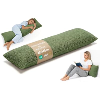 Totsy Baby Traversin ergonomique 40x145 cm coussin de maternité housse amovible pour dormir sur le côté garnissage moelleux qui garde sa forme respirant doux pour la peau sans bruit – Vert Olive Totsy Baby Traversin ergonomique 40x145 cm coussin de maternité housse amovible pour dormir sur le côté garnissage moelleux qui garde sa forme respirant doux pour la peau sans bruit – Vert Olive
