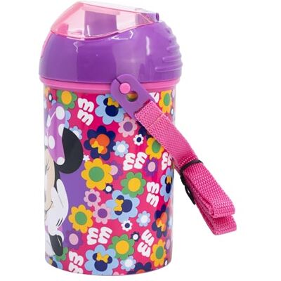 Stor Gourde Enfant Minnie Mouse 450ml avec Sangle Plastique Sans BPA, Bouchon Sécurisé, Idéale École et Sport Stor Gourde Enfant Minnie Mouse 450ml avec Sangle Plastique Sans BPA, Bouchon Sécurisé, Idéale École et Sport