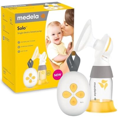 Medela Nouveau tire-lait Solo – Tire-lait électrique simple et facile à utiliser avec boucliers flexibles, offrant plus de confort et d'expression plus de lait Medela Nouveau tire-lait Solo – Tire-lait électrique simple et facile à utiliser avec boucliers flexibles, offrant plus de confort et d'expression plus de lait