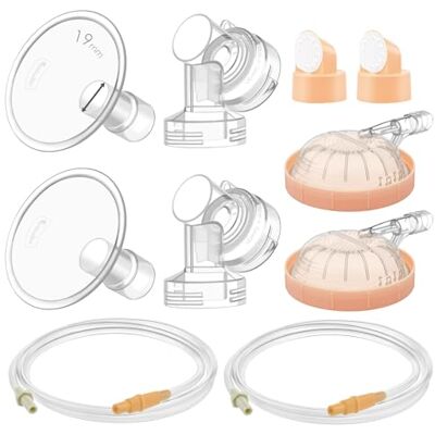 Maymom Pièces de pompe compatibles avec Medela Symphony, bride de 19 mm (bouclier amovible et connecteur) Pièces de rechange non originales Medela Symphony Valve à membrane Maymom Pièces de pompe compatibles avec Medela Symphony, bride de 19 mm (bouclier amovible et connecteur) Pièces de rechange non originales Medela Symphony Valve à membrane