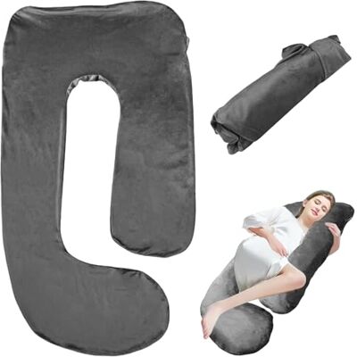 GBKDQQ Housse de coussin de grossesse en forme de U, housse de coussin d'allaitement, coussin de corps amovible, housse de rechange pour coussin d'allaitement pour adulte, 150 x 80 cm GBKDQQ Housse de coussin de grossesse en forme de U, housse de coussin d'allaitement, coussin de corps amovible, housse de rechange pour coussin d'allaitement pour adulte, 150 x 80 cm
