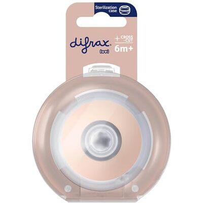 Difrax LOVI Tétine Biberon Mammafeel Débit en Croix Liquides Épais Difrax LOVI Tétine Biberon Mammafeel Débit en Croix Liquides Épais
