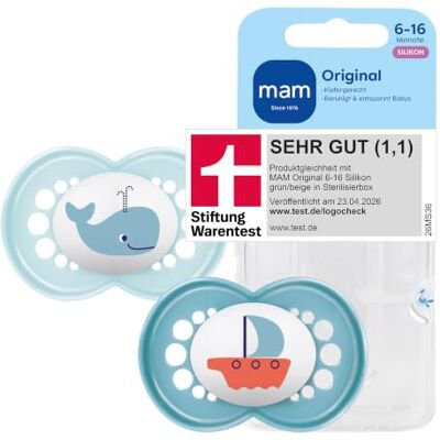 Sucette en Silicone MAM Original - 6-16 Mois Sucette en Silicone MAM Original - 6-16 Mois