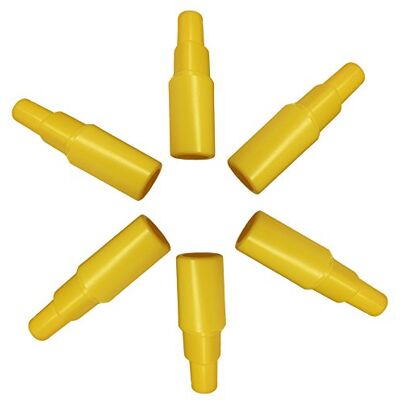Maymom adaptateur de téterelle compatible avec certains modèles, compatible avec protecteur anti-retour S1 S2, relie téterelle et connecteur, lot de 6 jaune Maymom adaptateur de téterelle compatible avec certains modèles, compatible avec protecteur anti-retour S1 S2, relie téterelle et connecteur, lot de 6 jaune
