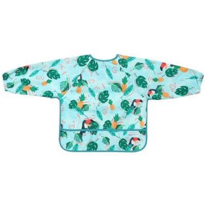 Babyono Bavoir imperméable à manches longues Tablier Toucan Babyono Bavoir imperméable à manches longues Tablier Toucan