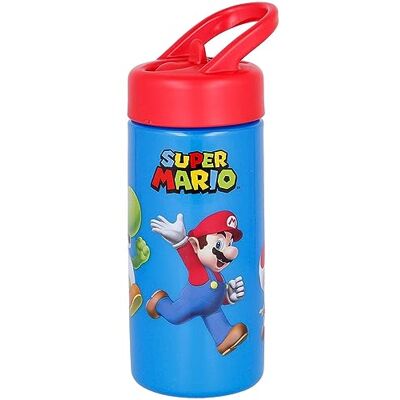 CARTOON Gourde avec bec pliable Super Mario bouteille pour enfants en plastique réutilisable BPA Free 410 ml CARTOON Gourde avec bec pliable Super Mario bouteille pour enfants en plastique réutilisable BPA Free 410 ml