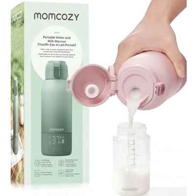 Momcozy Chauffe-Biberon Portable sans Fil, 500ml, 24 Utilisations, Rose Chauffage rapide 3 min, TÜV-CE certifié, Sans BPA, USB-C inclus, Bébé, Voyage, Déplacements, Nouveau-né, Rechargeable Momcozy Chauffe-Biberon Portable sans Fil, 500ml, 24 Utilisations, Rose Chauffage rapide 3 min, TÜV-CE certifié, Sans BPA, USB-C inclus, Bébé, Voyage, Déplacements, Nouveau-né, Rechargeable