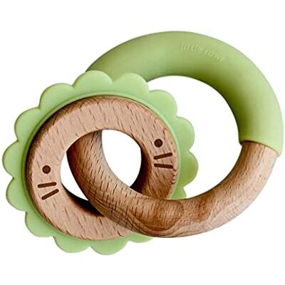 Jellystone Designs Little Rawr Anneau de dentition écologique en bois et silicone souple Parfait pour les nouveau-nés et les jeunes enfants Cadeau idéal pour anniversaire et fête prénatale, lion Jellystone Designs Little Rawr Anneau de dentition écologique en bois et silicone souple Parfait pour les nouveau-nés et les jeunes enfants Cadeau idéal pour anniversaire et fête prénatale, lion
