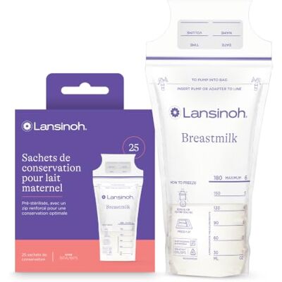 Lansinoh Sachets de Conservation du Lait Maternel 25 Pièces Lansinoh Sachets de Conservation du Lait Maternel 25 Pièces