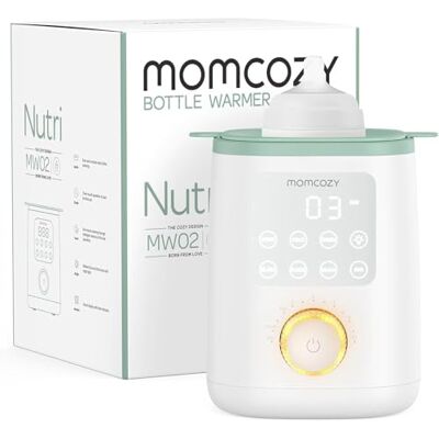 Momcozy Nutri Chauffe-Biberon 9-en-1, Contrôle Température, Veilleuse Préserve nutriments lait maternel, Compatible tous biberons, Lait infantile, Précis, Multifonction, Bébé, Nouveau-né Momcozy Nutri Chauffe-Biberon 9-en-1, Contrôle Température, Veilleuse Préserve nutriments lait maternel, Compatible tous biberons, Lait infantile, Précis, Multifonction, Bébé, Nouveau-né