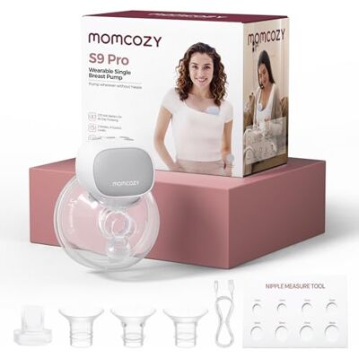 Momcozy S9 Pro Tire Lait Electrique Actualisé, Tire-lait Mains Libres Avec Batterie à Longue Durée et écran LED, Tire Lait Portable Avec 2 Modes et 9 Niveaux 24mm (Gris, 1 Pack) Momcozy S9 Pro Tire Lait Electrique Actualisé, Tire-lait Mains Libres Avec Batterie à Longue Durée et écran LED, Tire Lait Portable Avec 2 Modes et 9 Niveaux 24mm (Gris, 1 Pack)