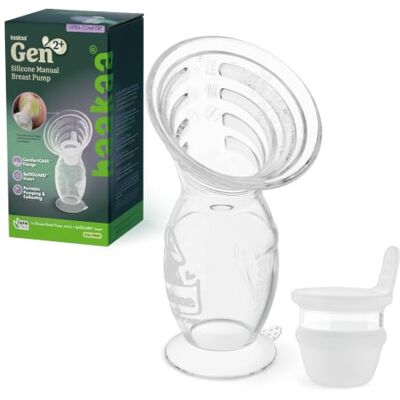 haakaa Tire-lait manuel Gen.2 Plus, 100 ml avec insert anti-déversement Pompage plus doux, aide à réduire les déversements, bride ComfortCARE en silicone ultra doux, base stable haakaa Tire-lait manuel Gen.2 Plus, 100 ml avec insert anti-déversement Pompage plus doux, aide à réduire les déversements, bride ComfortCARE en silicone ultra doux, base stable