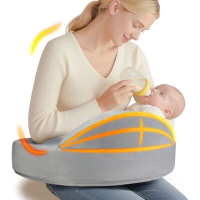 OPAFOBEF Coussin d'allaitement en mousse à mémoire de forme – Clôture de sécurité pionnière – Coussin d'allaitement grande taille pour un confort et un soutien ergonomiques – Pour un allaitement plus OPAFOBEF Coussin d'allaitement en mousse à mémoire de forme – Clôture de sécurité pionnière – Coussin d'allaitement grande taille pour un confort et un soutien ergonomiques – Pour un allaitement plus
