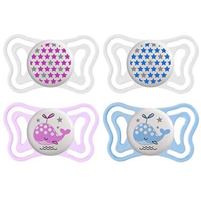 Chicco Physio Light Silicone Fopspeen X2 2 6M Chicco Physio Light Silicone Fopspeen X2 2 6M