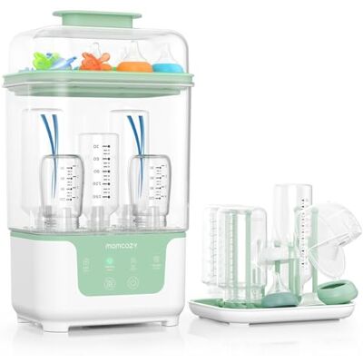 Momcozy Stérilisateur Séchoir 4-en-1, 6 Biberons, Compact, Électrique Tire-lait et Accessoires, Nouveau-né, Sans BPA, Hygiène, Automatique, Bébé, Cadeau, Lot, Silencieux, Rapide, Sûr, Voyage Momcozy Stérilisateur Séchoir 4-en-1, 6 Biberons, Compact, Électrique Tire-lait et Accessoires, Nouveau-né, Sans BPA, Hygiène, Automatique, Bébé, Cadeau, Lot, Silencieux, Rapide, Sûr, Voyage