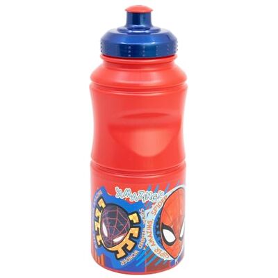 Stor Gourde Enfant Spider-Man 380ml Plastique avec Bouchon Anti-Fuite Bande Antidérapante Sans BPA Stor Gourde Enfant Spider-Man 380ml Plastique avec Bouchon Anti-Fuite Bande Antidérapante Sans BPA