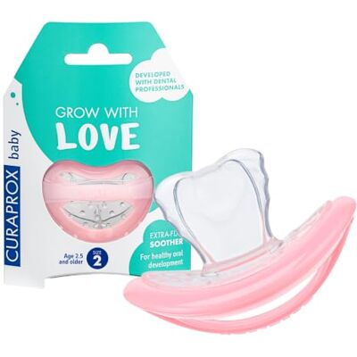 Curaprox Sucette Bébé, Taille 2, Rose, Conçu En Suisse Sucette Pour 18 À 36 Mois Curaprox Sucette Bébé, Taille 2, Rose, Conçu En Suisse Sucette Pour 18 À 36 Mois