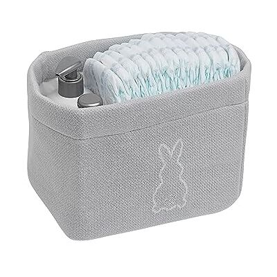 Meyco - MrsKeizer Wickeltischkörbchen - Rabbit silver - Medium - Changing table basket Meyco - MrsKeizer Wickeltischkörbchen - Rabbit silver - Medium - Changing table basket