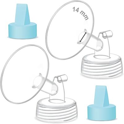 Maymom Pièces de tire-lait compatibles avec les tire-laits Spectra S1 Plus, S2 Plus, 9 Plus, Synergy Gold et Ameda Luna, y compris bride de 14 mm et valve de canard, accessoires de rechange, non Maymom Pièces de tire-lait compatibles avec les tire-laits Spectra S1 Plus, S2 Plus, 9 Plus, Synergy Gold et Ameda Luna, y compris bride de 14 mm et valve de canard, accessoires de rechange, non