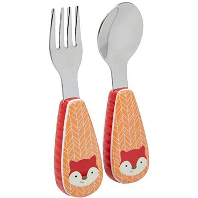 Skip Hop Zootensils Fox Fork and Spoon Skip Hop Zootensils Fox Fork and Spoon