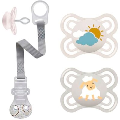 MAM Perfect Lot de 2 tétines en silicone de 0 à 6 mois avec 2 boîtes de transport de stérilisation Porte-tétine NIP Bleu pétrole MAM Perfect Lot de 2 tétines en silicone de 0 à 6 mois avec 2 boîtes de transport de stérilisation Porte-tétine NIP Bleu pétrole