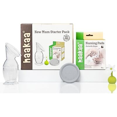 haakaa Pompe à lait manuelle en silicone 150 ml Blanc uniquement haakaa Pompe à lait manuelle en silicone 150 ml Blanc uniquement