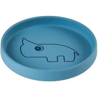 Done by Deer Nozoe Assiette en silicone Motif cerf Bleu Done by Deer Nozoe Assiette en silicone Motif cerf Bleu