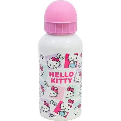 Stor Gourde Aluminium Enfant Hello Kitty 400ml Bouteille Réutilisable avec Bec Verseur de Sécurité et Bouchon Anti-Fuite Légère et Résistante pour Enfants Stor Gourde Aluminium Enfant Hello Kitty 400ml Bouteille Réutilisable avec Bec Verseur de Sécurité et Bouchon Anti-Fuite Légère et Résistante pour Enfants