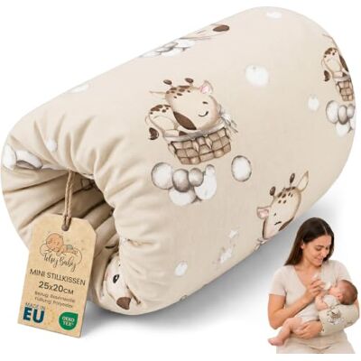 Totsy Baby Coussin d'Allaitement de Voyage 20 cm en Coton Bras soutenu lavable à 30 degrés garnissage moelleux pour le biberon comme pour le sein maman papa Girafes Totsy Baby Coussin d'Allaitement de Voyage 20 cm en Coton Bras soutenu lavable à 30 degrés garnissage moelleux pour le biberon comme pour le sein maman papa Girafes