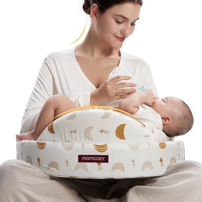 Momcozy Coussin d'allaitement en mousse à mémoire de forme avec bordure de sécurité Coussin d'allaitement et de positionnement ergonomique avec sangle réglable et housse en coton amovible Étoiles Momcozy Coussin d'allaitement en mousse à mémoire de forme avec bordure de sécurité Coussin d'allaitement et de positionnement ergonomique avec sangle réglable et housse en coton amovible Étoiles