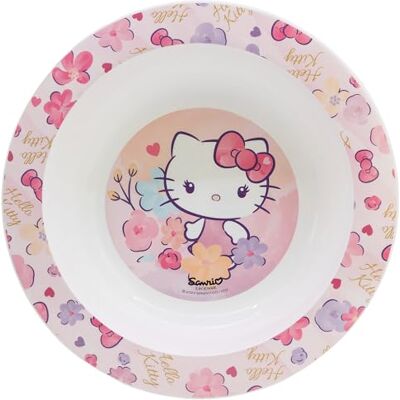 Stor Bol Enfant Hello Kitty 1024ml Compatible Micro-ondes, Plastique Sans BPA, Design Ergonomique pour Enfants Stor Bol Enfant Hello Kitty 1024ml Compatible Micro-ondes, Plastique Sans BPA, Design Ergonomique pour Enfants
