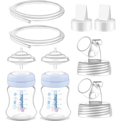 Maymom pièces de tire-lait compatibles avec accessoires Spectra S1, S2 et 9 Plus : connecteurs de base, biberons, valves bec de canard, protège-retour et tubes, accessoire compatible non original Maymom pièces de tire-lait compatibles avec accessoires Spectra S1, S2 et 9 Plus : connecteurs de base, biberons, valves bec de canard, protège-retour et tubes, accessoire compatible non original