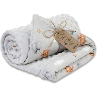 Totsy Baby Couverture bebe polaire hiver Couverture toute l'année 100x75 cm – minky coton chaude douce câline douillette enfant naissance – poussette Oeko-Tex Ours en peluche Totsy Baby Couverture bebe polaire hiver Couverture toute l'année 100x75 cm – minky coton chaude douce câline douillette enfant naissance – poussette Oeko-Tex Ours en peluche