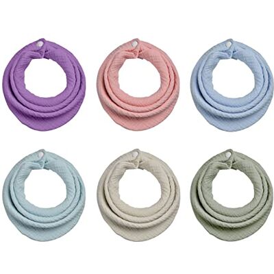 Aiqinu Bavoirs - Pack de 6 - Bavoirs pour bébé Aiqinu Bavoirs - Pack de 6 - Bavoirs pour bébé