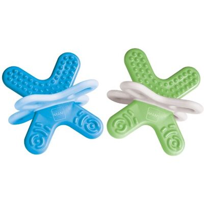 MAM Babyartikel Bite & Relax Lot de 2 anneaux de dentition Phase 2 4 mois et plus MAM Babyartikel Bite & Relax Lot de 2 anneaux de dentition Phase 2 4 mois et plus