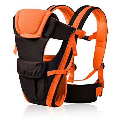 SONARIN All Season réglable 4 positions Poste de porte-bébé avec courroie variable et fond de panier amovible, ergonomique,taille libre,adapté à la croissance de votre enfant(Orange) SONARIN All Season réglable 4 positions Poste de porte-bébé avec courroie variable et fond de panier amovible, ergonomique,taille libre,adapté à la croissance de votre enfant(Orange)