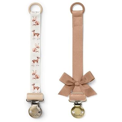 Elodie Details Pack de 2 Attache-Tétine en Tissu et Clip en Acier Inoxydable, pour Bébé Garçon et Fille, Anneau Universel en Silicone Fairytale Friends/Terracotta Elodie Details Pack de 2 Attache-Tétine en Tissu et Clip en Acier Inoxydable, pour Bébé Garçon et Fille, Anneau Universel en Silicone Fairytale Friends/Terracotta
