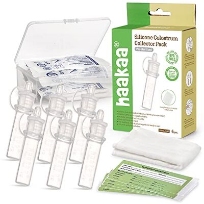 haakaa COLLECTEURS DE COLOSTRE EN SILICONE SET (PRE-STERILISÉS) haakaa COLLECTEURS DE COLOSTRE EN SILICONE SET (PRE-STERILISÉS)