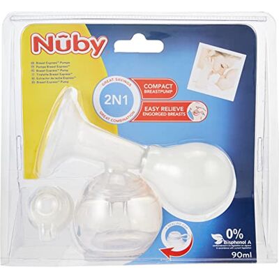 Nuby Nûby ID4802 Tire-lait manuel Express Blanc 90 ml Nuby Nûby ID4802 Tire-lait manuel Express Blanc 90 ml