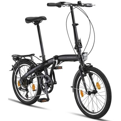 Licorne Bike Vélo pliable Premium, vélo pliable de 20 pouces, vélo pour hommes, garçons, filles et femmes, 6 vitesses, vélo hollandais Licorne Bike Vélo pliable Premium, vélo pliable de 20 pouces, vélo pour hommes, garçons, filles et femmes, 6 vitesses, vélo hollandais