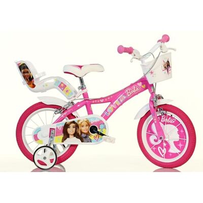 Dino Bikes Vélo pour fille BARBIE 16" convient aux filles de 107 à 125 cm. Code article 616G-02BA Dino Bikes Vélo pour fille BARBIE 16" convient aux filles de 107 à 125 cm. Code article 616G-02BA