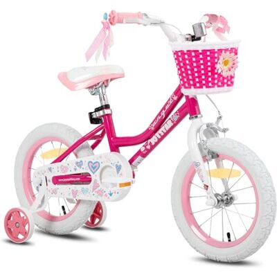 JOYSTAR Fairy Vélo enfant 14/16/18" pour fille de 3 à 9 ans, vélo fille avec stabilisateur et panier JOYSTAR Fairy Vélo enfant 14/16/18" pour fille de 3 à 9 ans, vélo fille avec stabilisateur et panier