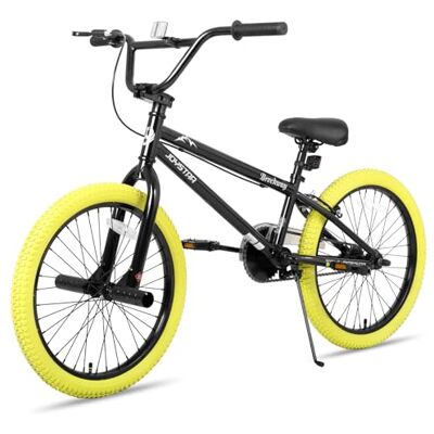 JOYSTAR Gemsbok Vélo freestyle pour enfant de 24 pouces pour garçons et filles de 9 à 13 ans, vélo pour enfant de 24 pouces avec béquille, jaune JOYSTAR Gemsbok Vélo freestyle pour enfant de 24 pouces pour garçons et filles de 9 à 13 ans, vélo pour enfant de 24 pouces avec béquille, jaune