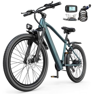 Eleglide Elegllde Vélo électrique 24" pour adultes, 250 W avec batterie 36 V 10 Ah, vitesse 25 mph, 7 vitesses, portée jusqu'à 40 km, vélo de ville électrique pour les trajets quotidiens Eleglide Elegllde Vélo électrique 24" pour adultes, 250 W avec batterie 36 V 10 Ah, vitesse 25 mph, 7 vitesses, portée jusqu'à 40 km, vélo de ville électrique pour les trajets quotidiens