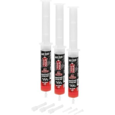 ERRECOM 1000 Miglia BKR 3103 ALL WEATHER Lubrifiant Chaîne Vélo à utiliser sur toute Condition de Piste 300 ml (3 x 100 ml), seringue avec Applicateurs Drop et Huggie System, formule fluorescente parfumée ERRECOM 1000 Miglia BKR 3103 ALL WEATHER Lubrifiant Chaîne Vélo à utiliser sur toute Condition de Piste 300 ml (3 x 100 ml), seringue avec Applicateurs Drop et Huggie System, formule fluorescente parfumée