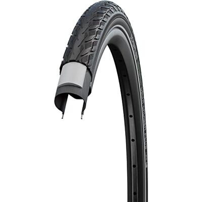 Schwalbe Delta Cruiser Plus Pneu anti-crevaison TwinSkin Noir/réfléchissant 50-622 (28 x 2,00) Schwalbe Delta Cruiser Plus Pneu anti-crevaison TwinSkin Noir/réfléchissant 50-622 (28 x 2,00)