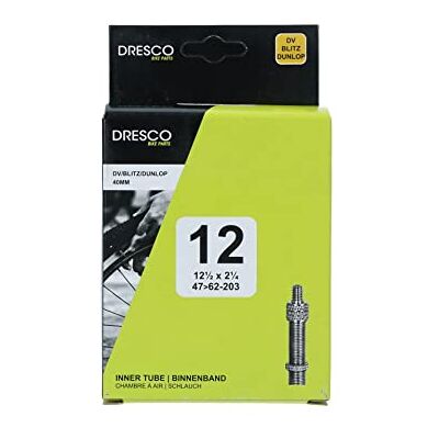 Dresco Pneu intérieur 12 1/2x2 1/4 DV 40mm Dresco Pneu intérieur 12 1/2x2 1/4 DV 40mm