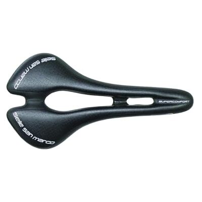 Selle San Marco Aspide Supercomfort Open-Fit Dynamic Narrow, Selle de Vélo Gravel avec Siège Large et Rembourrage en Gel Amélioré, Forme Incurvée et Rail en Aluminium et Acier Noir S2 Selle San Marco Aspide Supercomfort Open-Fit Dynamic Narrow, Selle de Vélo Gravel avec Siège Large et Rembourrage en Gel Amélioré, Forme Incurvée et Rail en Aluminium et Acier Noir S2