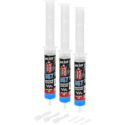 ERRECOM 1000 Miglia BKR 3102 WET Lubrifiant Chaîne Vélo à utiliser sur Piste Humide 300 ml (3 x 100 ml), Mouillée et Boueuse, seringue avec Applicateurs Drop et Huggie System, formule fluorescente parfumée ERRECOM 1000 Miglia BKR 3102 WET Lubrifiant Chaîne Vélo à utiliser sur Piste Humide 300 ml (3 x 100 ml), Mouillée et Boueuse, seringue avec Applicateurs Drop et Huggie System, formule fluorescente parfumée